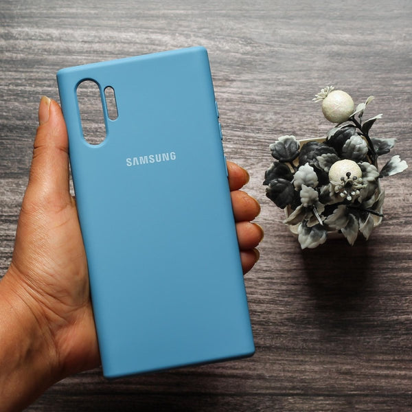 Sky Blue Original Silicone case for Samsung Note 10 Plus - The Hatke