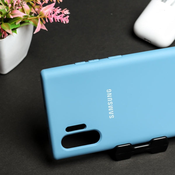 Sky Blue Original Silicone case for Samsung Note 10 Plus - The Hatke