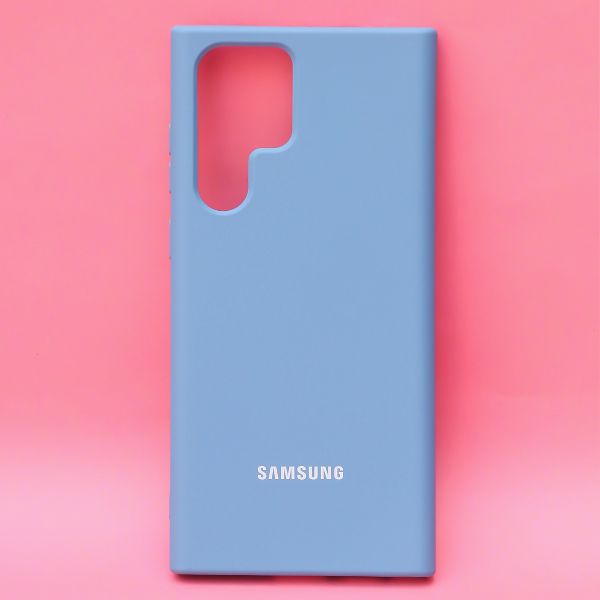 Sky blue Original Silicone case for Samsung S22 Ultra - The Hatke