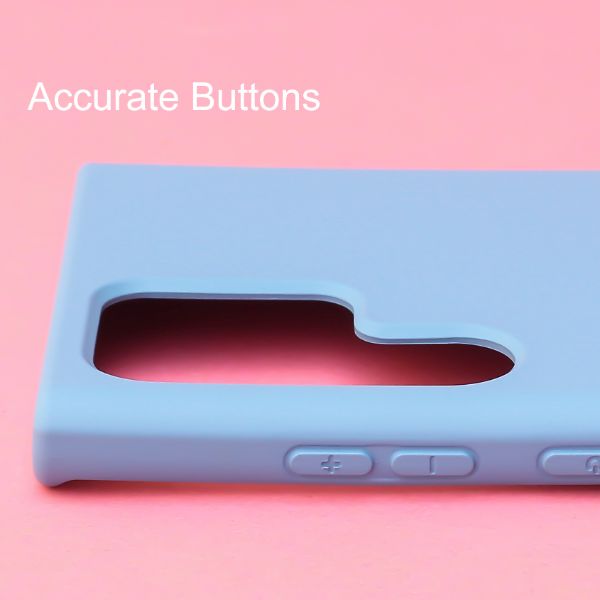 Sky blue Original Silicone case for Samsung S22 Ultra - The Hatke