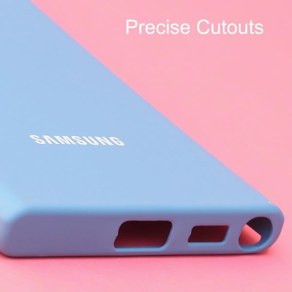 Sky blue Original Silicone case for Samsung S22 Ultra - The Hatke