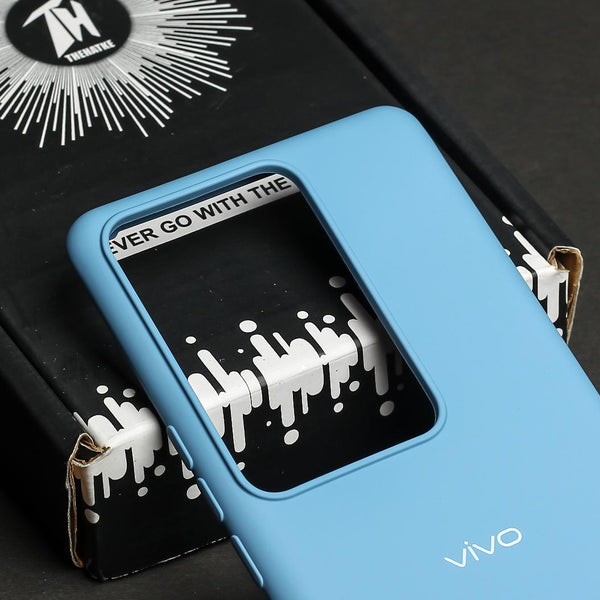 Sky Blue Original Silicone case for Vivo V29 5G - The Hatke