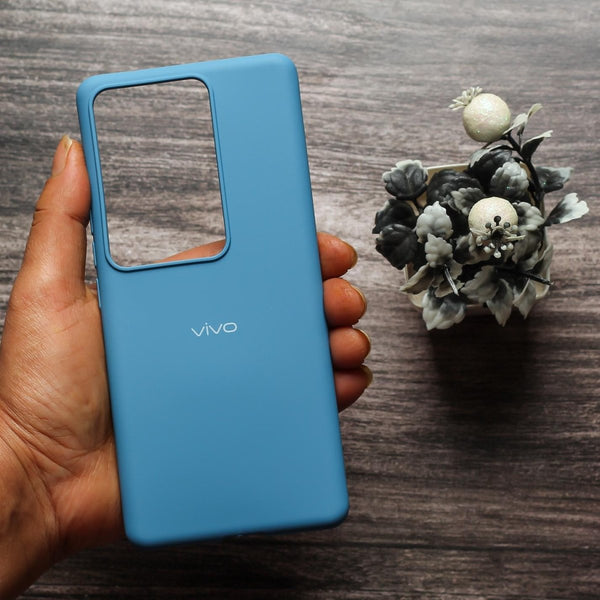 Sky Blue Original Silicone case for Vivo V29 5G - The Hatke