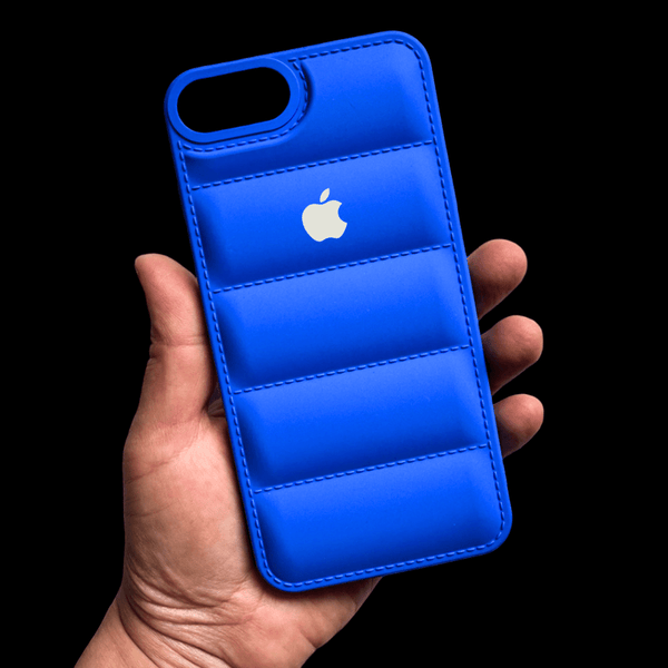 Sky Blue Puffon silicone case for Apple iPhone 7 Plus - The Hatke