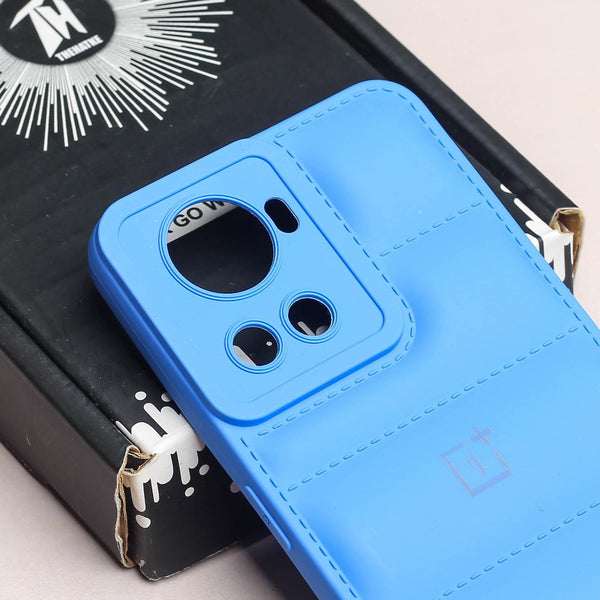 Sky Blue Puffon silicone case for Oneplus 10R - The Hatke