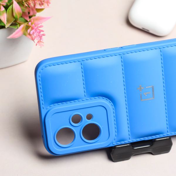 Sky Blue Puffon silicone case for Oneplus Nord CE 2 Lite - The Hatke