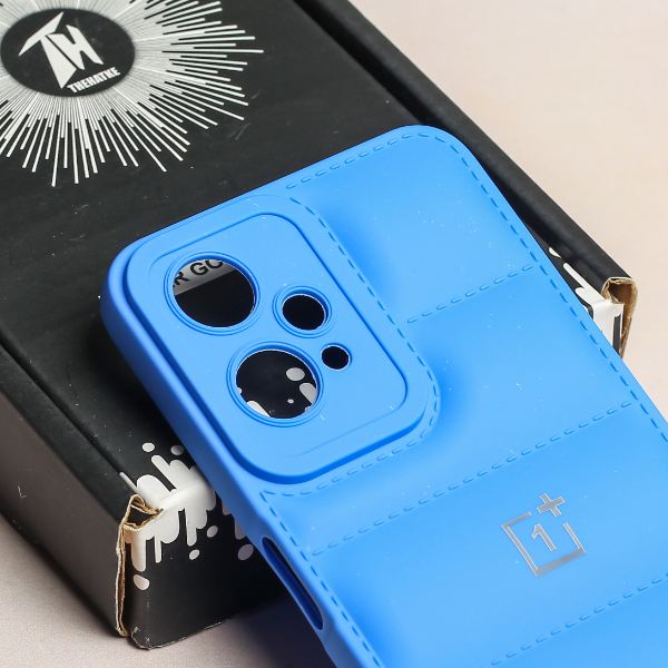 Sky Blue Puffon silicone case for Oneplus Nord CE 2 Lite - The Hatke