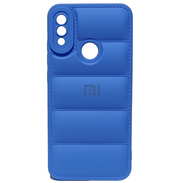 Sky Blue Puffon silicone case for Redmi Note 7 - The Hatke