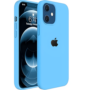 Sky Blue Original Silicone case for Apple iphone 12