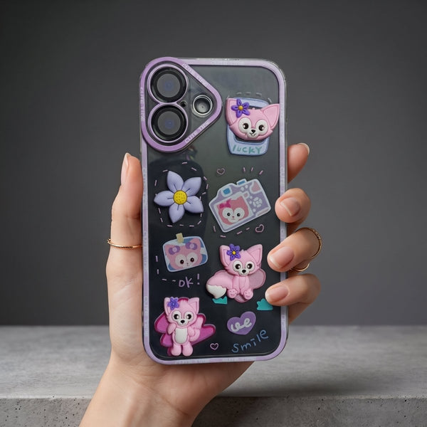 Smile Cute Time Silicone Case for Apple Iphone 16 - The Hatke