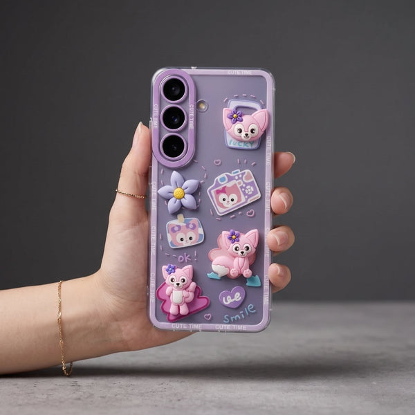 Smile Cute Time Silicone Case for Samsung A36 - The Hatke