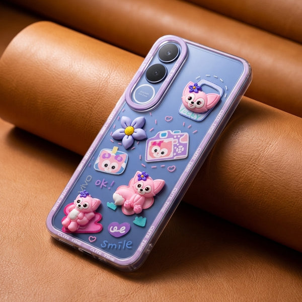 Smile Cute Time Silicone Case for Vivo V70 Fe - The Hatke
