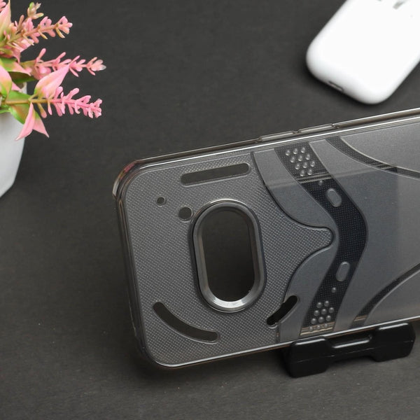 Smoke Trans silicon Case for Nothing Phone 2a - The Hatke