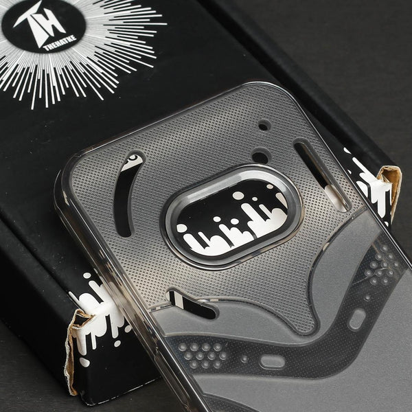 Smoke Trans silicon Case for Nothing Phone 2a - The Hatke
