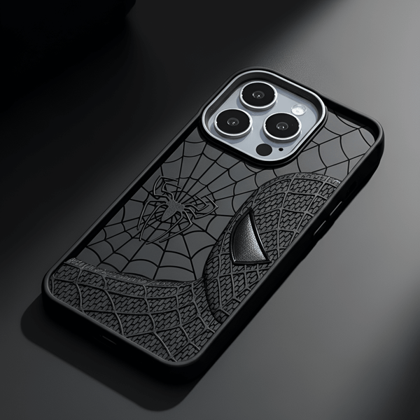 SP-Superhero Engraved logo silicon Case for Apple Iphone 14 Pro - The Hatke