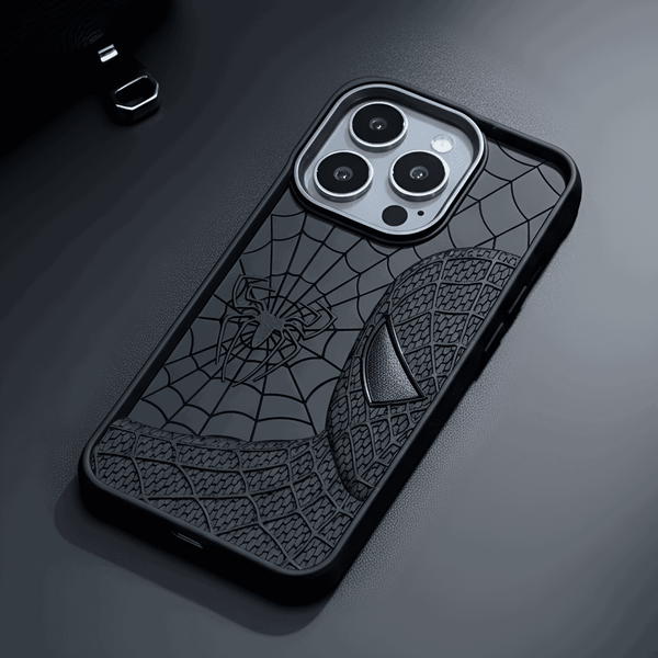 SP-Superhero Engraved logo silicon Case for Apple Iphone 15 Pro - The Hatke