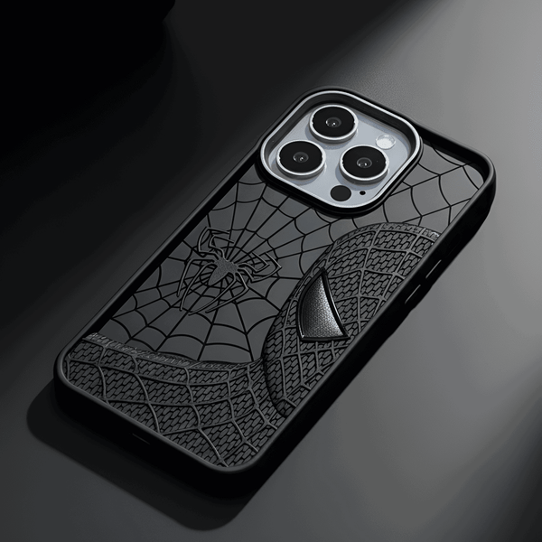 SP-Superhero Engraved logo silicon Case for Apple Iphone 15 Pro - The Hatke
