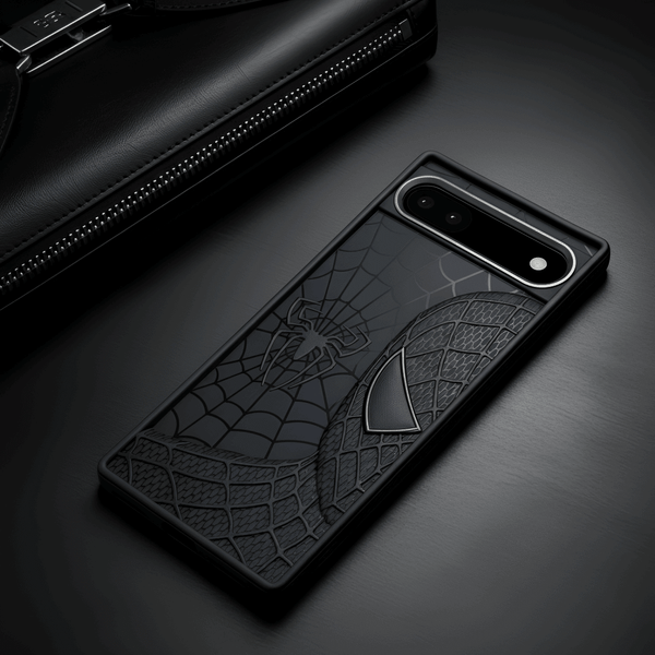 SP-Superhero Engraved logo silicon Case for Google Pixel 6A - The Hatke