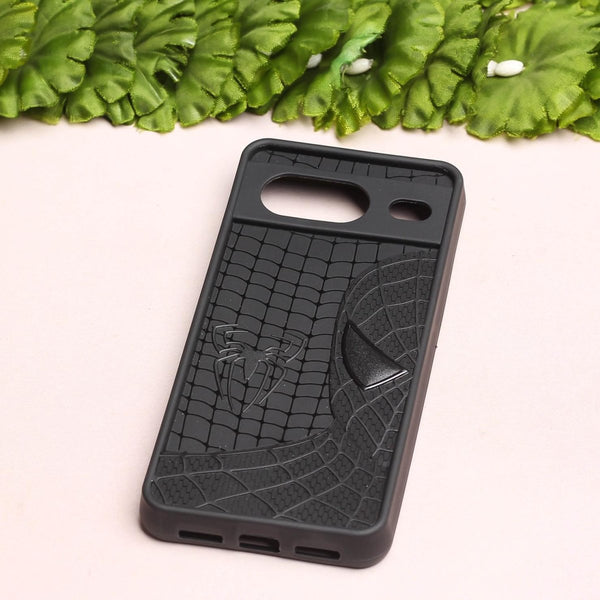 SP-Superhero Engraved logo silicon Case for Google Pixel 8 - The Hatke