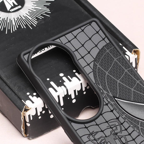SP-Superhero Engraved logo silicon Case for Vivo V40 - The Hatke