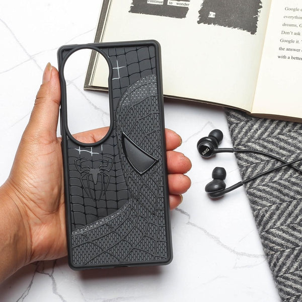 SP-Superhero Engraved logo silicon Case for Vivo V40 - The Hatke