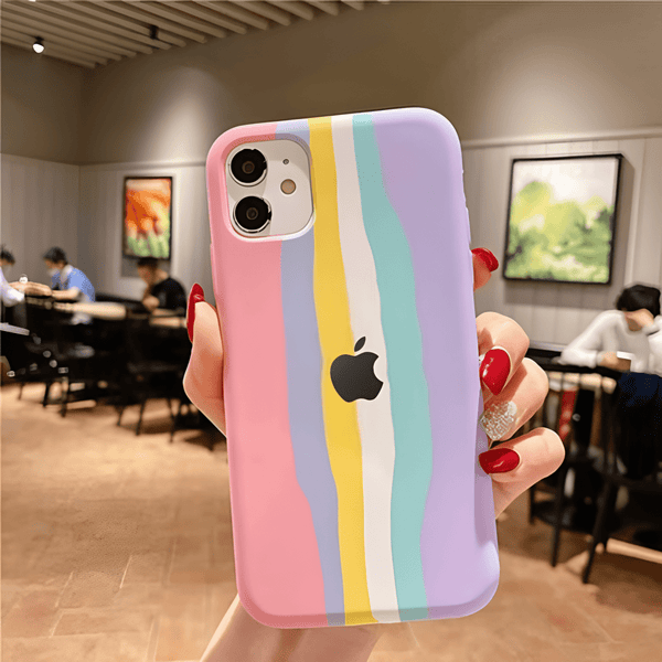 Spectrum Silicone Case for Apple Iphone 11 - The Hatke