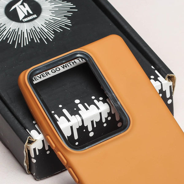 Spoov Brown Silicone Case for Vivo V27 - The Hatke