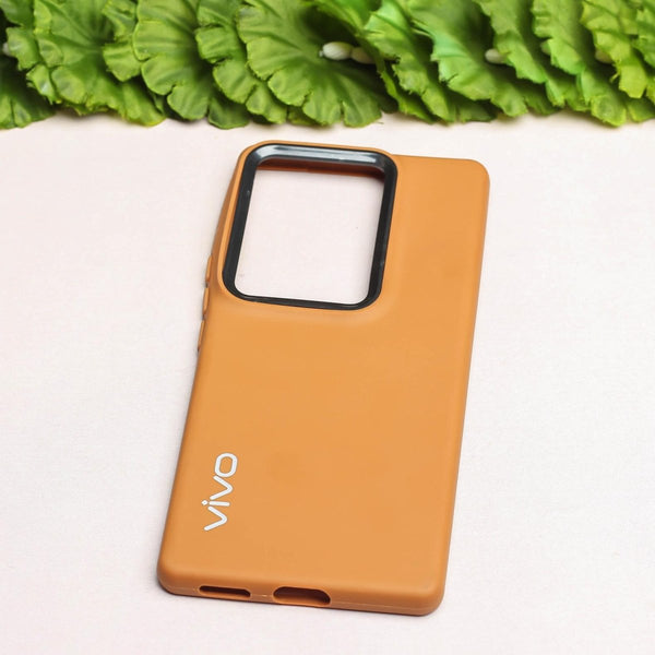 Spoov Brown Silicone Case for Vivo V27 - The Hatke