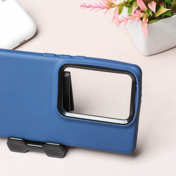 Spoov Dark Blue Silicone Case for Vivo V27 - The Hatke