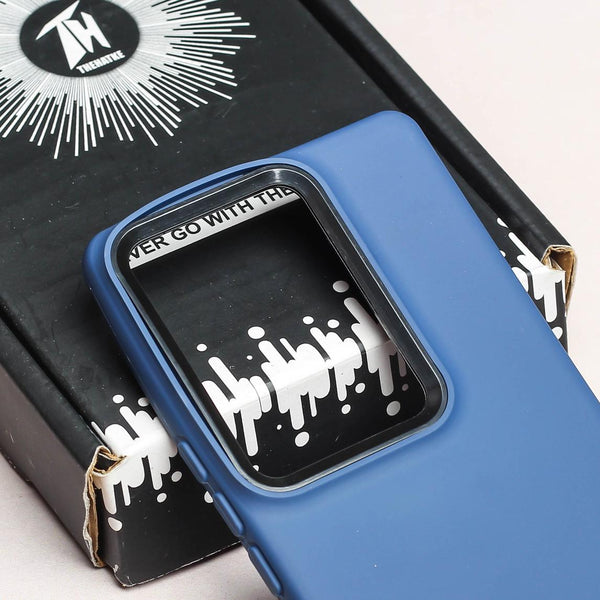 Spoov Dark Blue Silicone Case for Vivo V27 - The Hatke