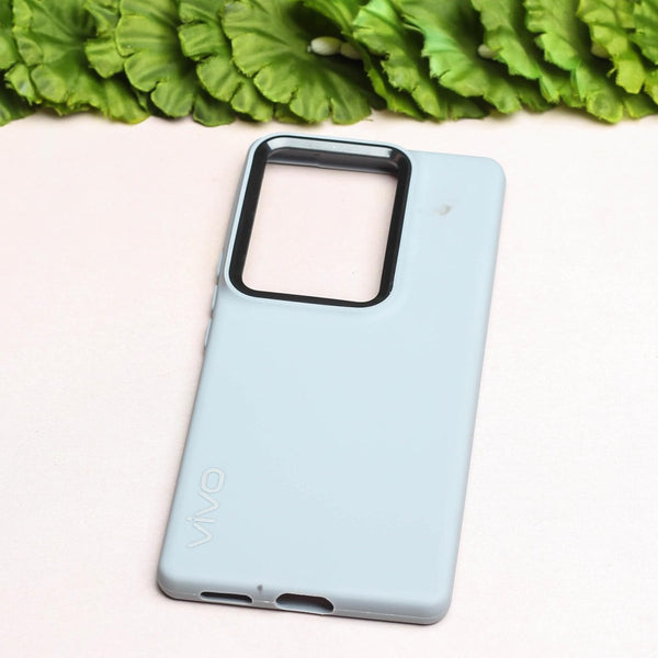 Spoov Grey Silicone Case for Vivo V27 - The Hatke