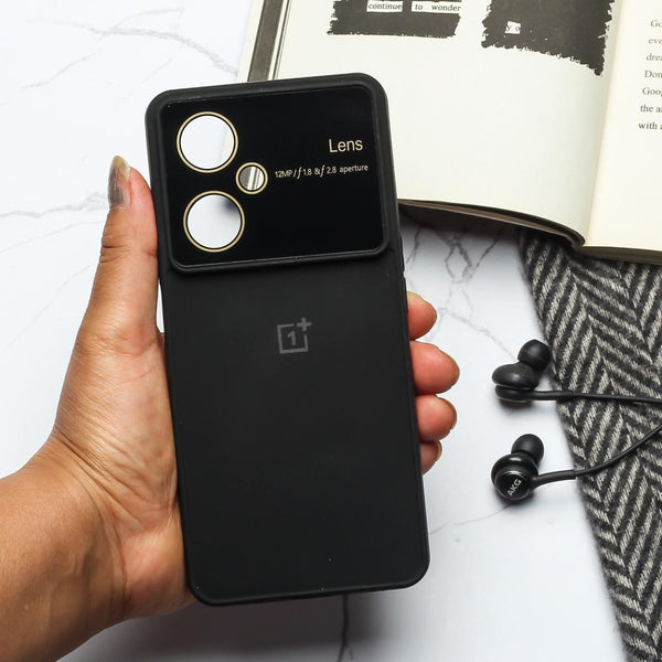 Spoov Luxury Black Camera Silicone Case for Oneplus Nord CE 3 Lite - The Hatke