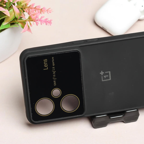 Spoov Luxury Black Camera Silicone Case for Oneplus Nord CE 3 Lite - The Hatke