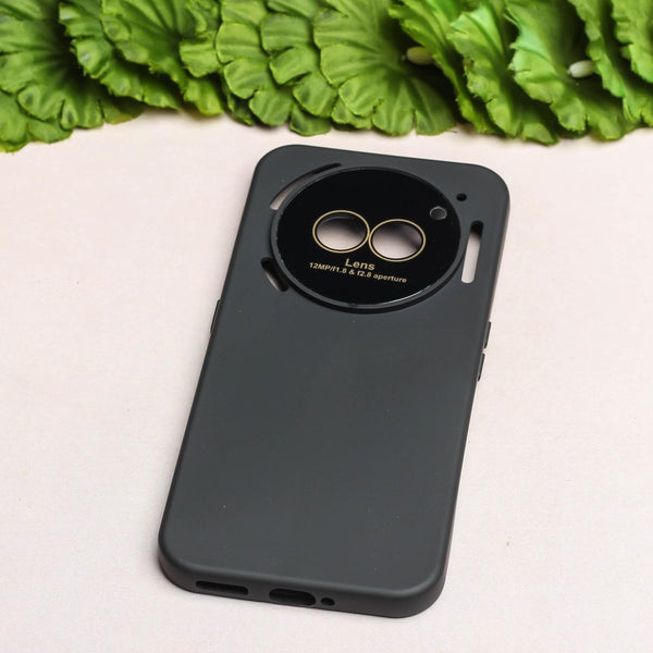 Spoov Luxury Black Silicone Case for Nothing 2A - The Hatke