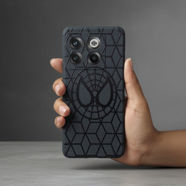 Spytron Embossed Silicone Case for Oneplus 10T - The Hatke