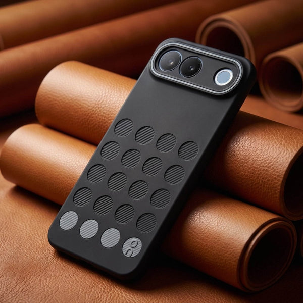 Stack Black (Grey circle )Silicone Case for Vivo S2 - The Hatke