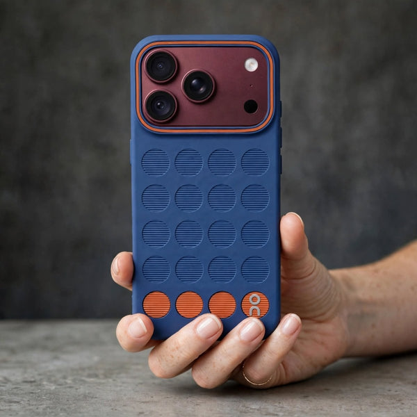 Stack Dark Blue Silicone Case for Apple iphone 18 Pro - The Hatke
