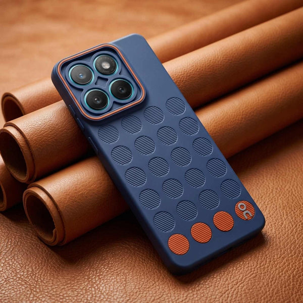 Stack Dark Blue Silicone Case for Motorola Edge 60 Fusion - The Hatke