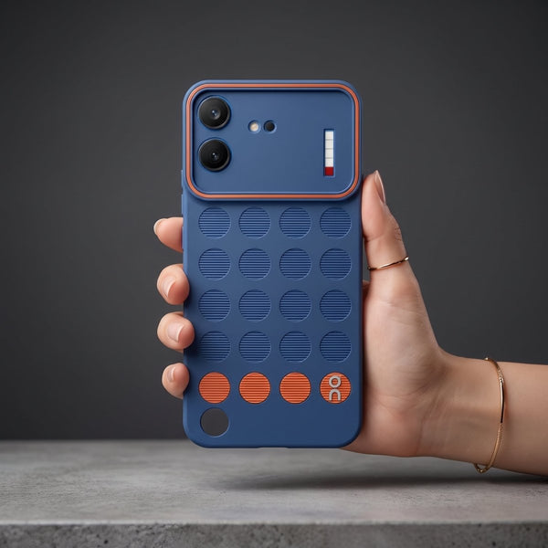 Stack Dark Blue Silicone Case for Nothing Phone 4b - The Hatke