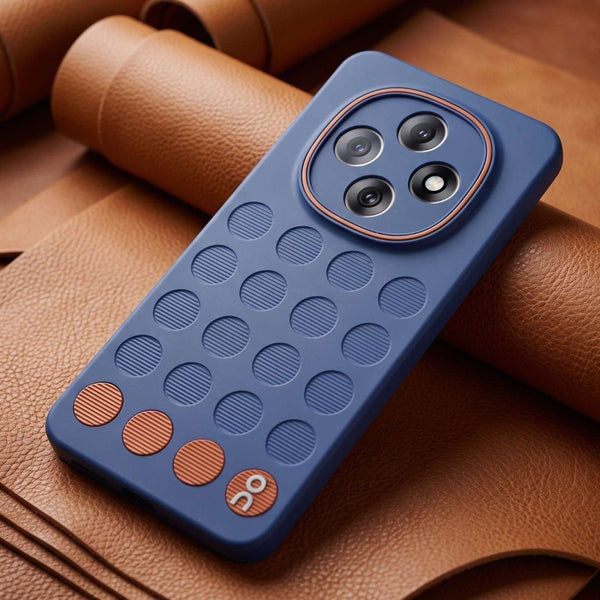 Stack Dark Blue Silicone Case for Oppo F31 Pro - The Hatke