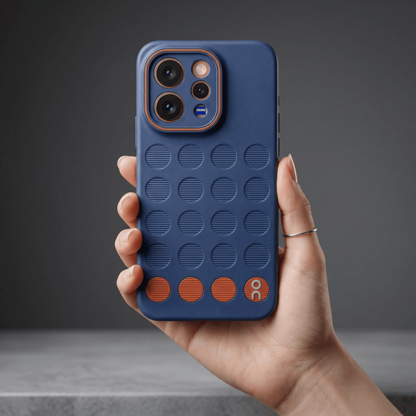 Stack Dark Blue Silicone Case for Vivo V70 ELITE - The Hatke