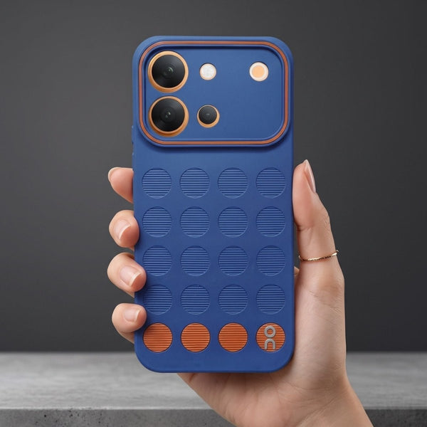 Stack Dark Blue Silicone Case for Vivo V80 - The Hatke