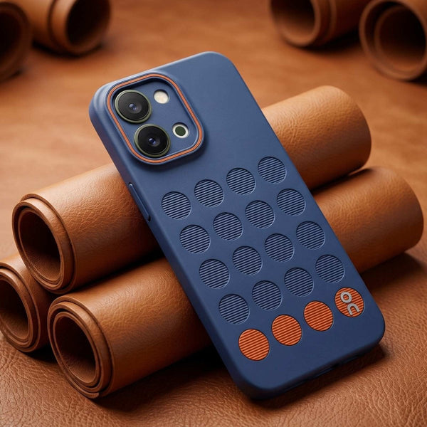 Stack Dark Blue Silicone Case for Vivo Y51 Pro - The Hatke