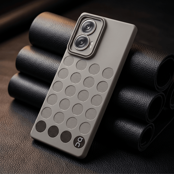 Stack Grey Silicone Case for Motorola Edge 50 Fusion - The Hatke