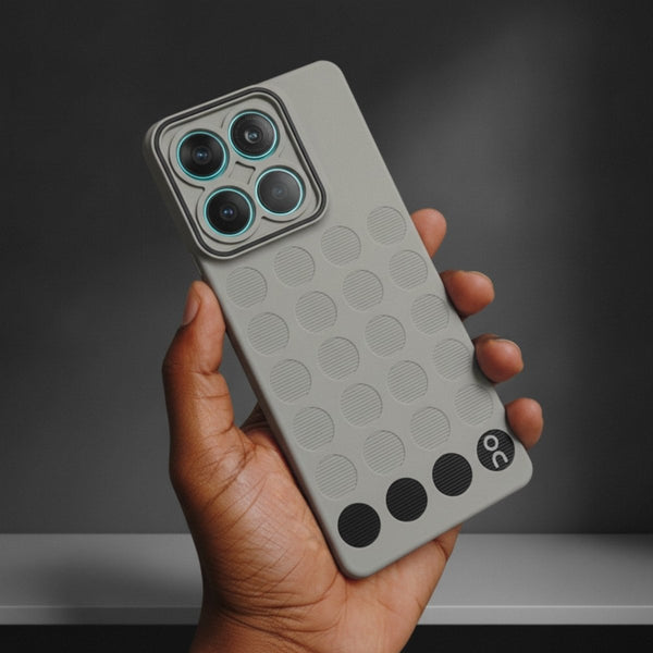 Stack Grey Silicone Case for Motorola Edge 60 Fusion - The Hatke