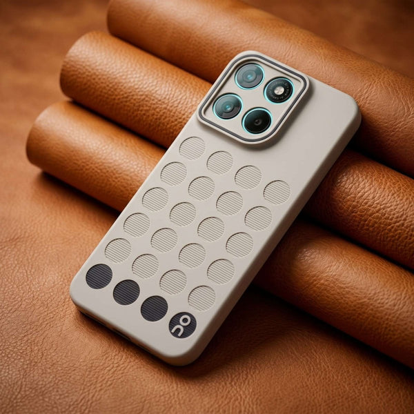 Stack Grey Silicone Case for Motorola G57 Power - The Hatke