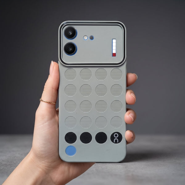 Stack Grey Silicone Case for Nothing Phone 4b - The Hatke