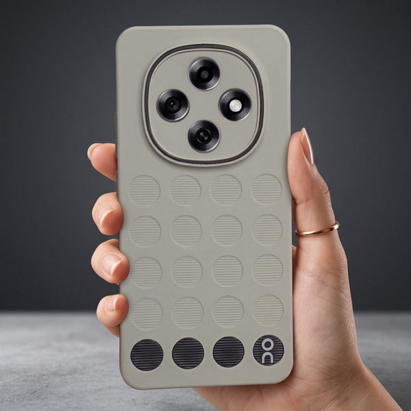Stack Grey Silicone Case for Oppo F31 Pro - The Hatke