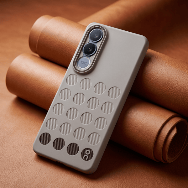 Stack Grey Silicone Case for Vivo V70 FE - The Hatke