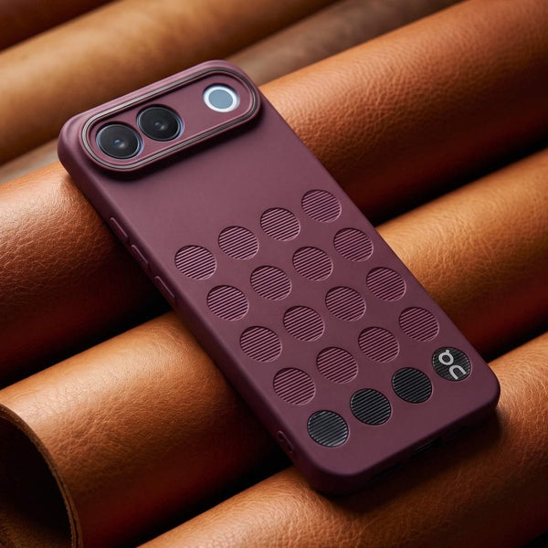 Stack Wine Silicone Case for Vivo S2 - The Hatke